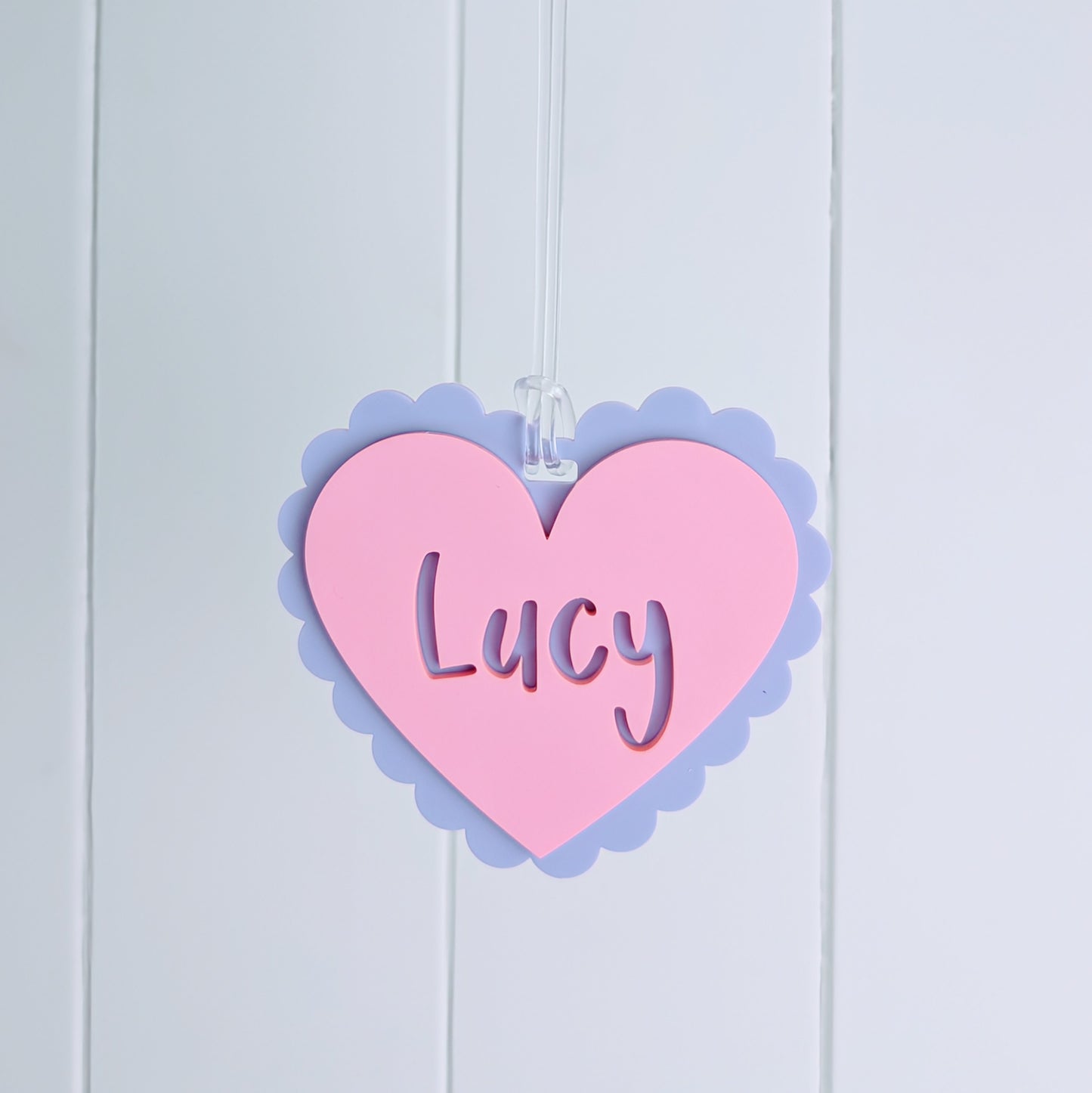 Scallop Heart Keyring